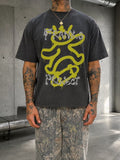 Skater Faded Raw Hem Tshirt